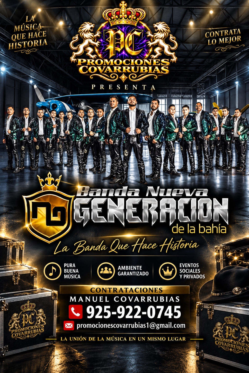Flyer de Banda Nueva Generación