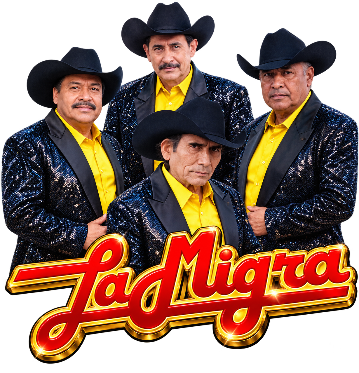 Flyer ranchero de La Internacional Grupo La Migra