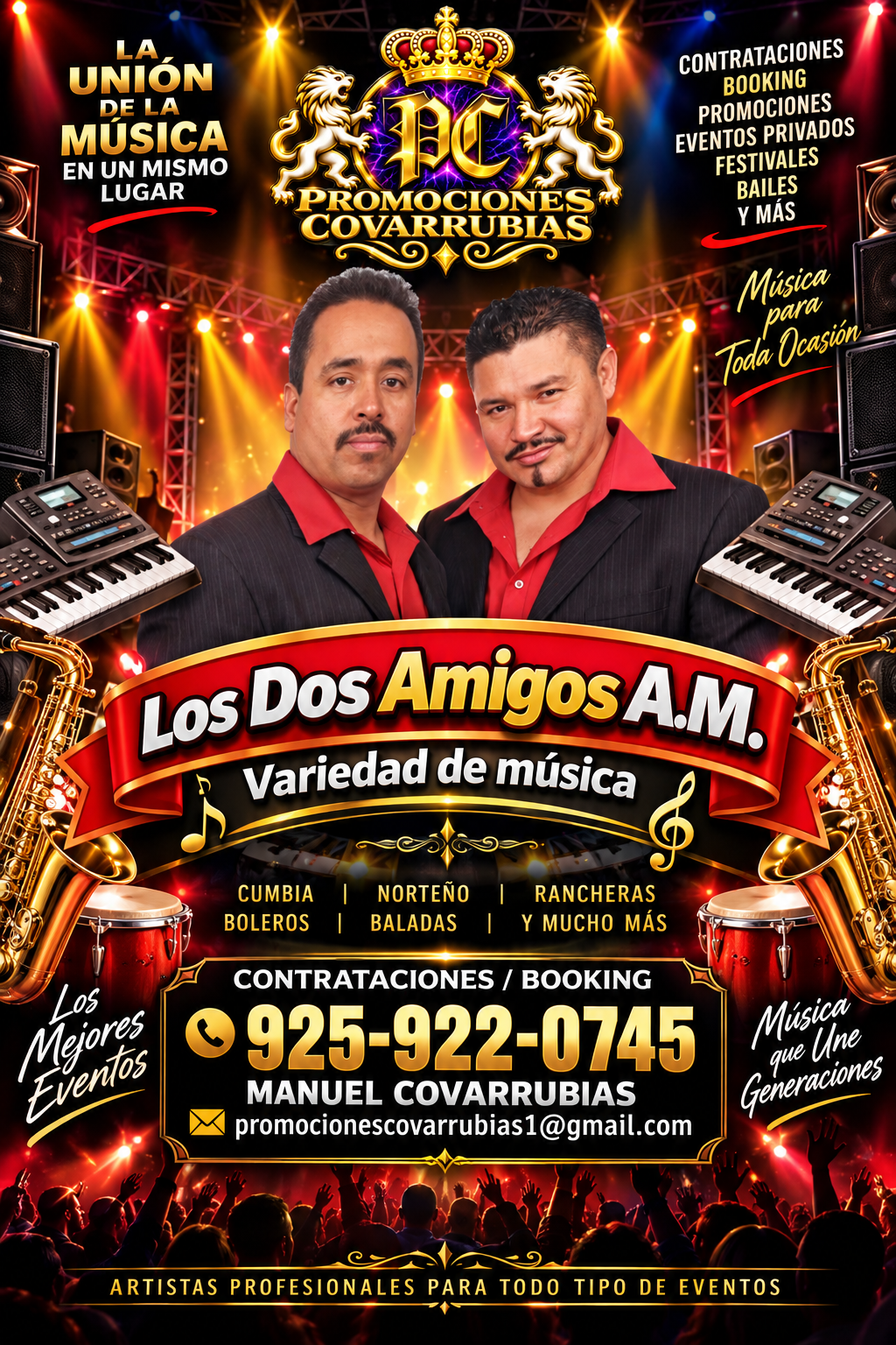 Flyer de Los Dos Amigos