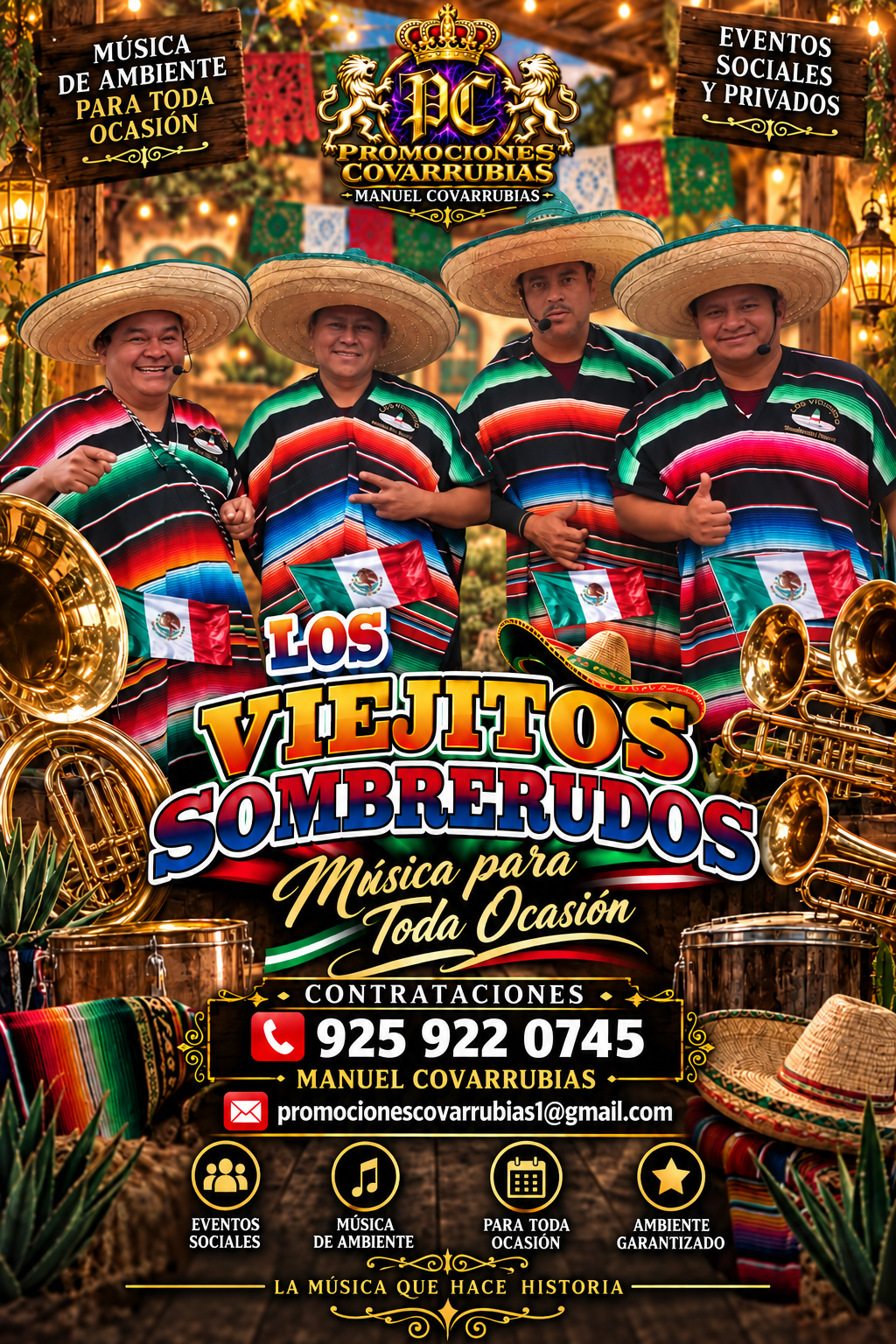 Flyer de Los Viejitos Sombrerudos