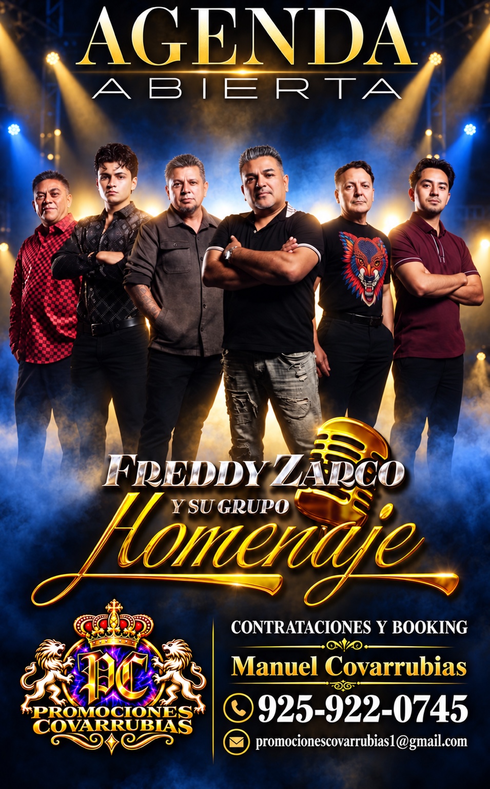 Flyer de Freddy Zarco y su Grupo Homenaje — Agenda abierta