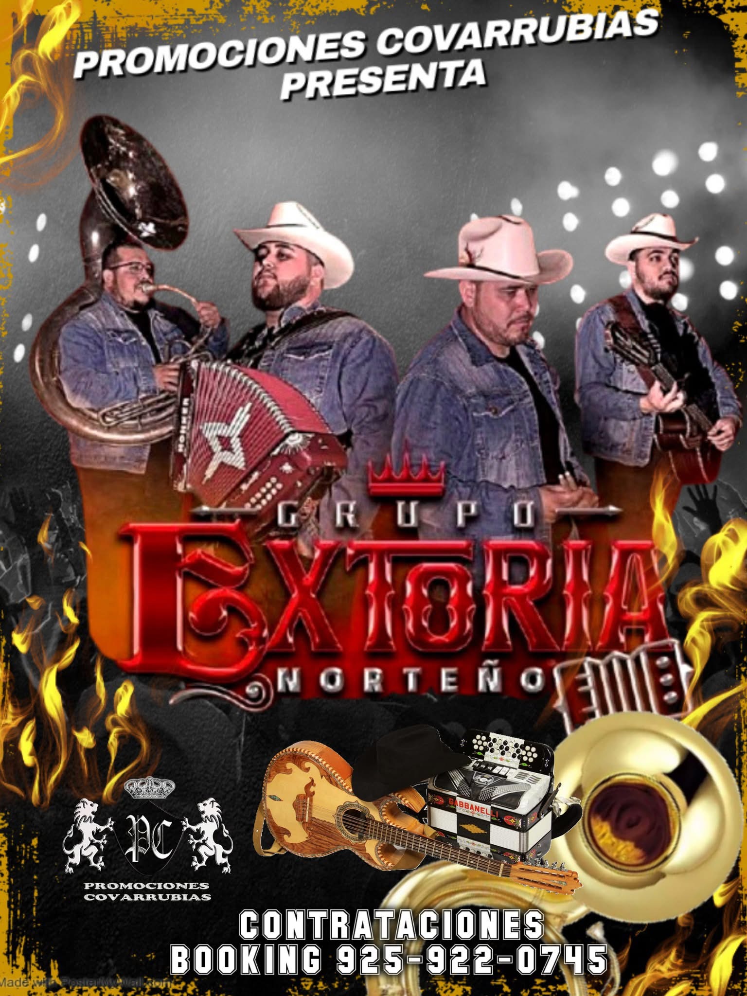 Flyer de Grupo Extoria Norteño