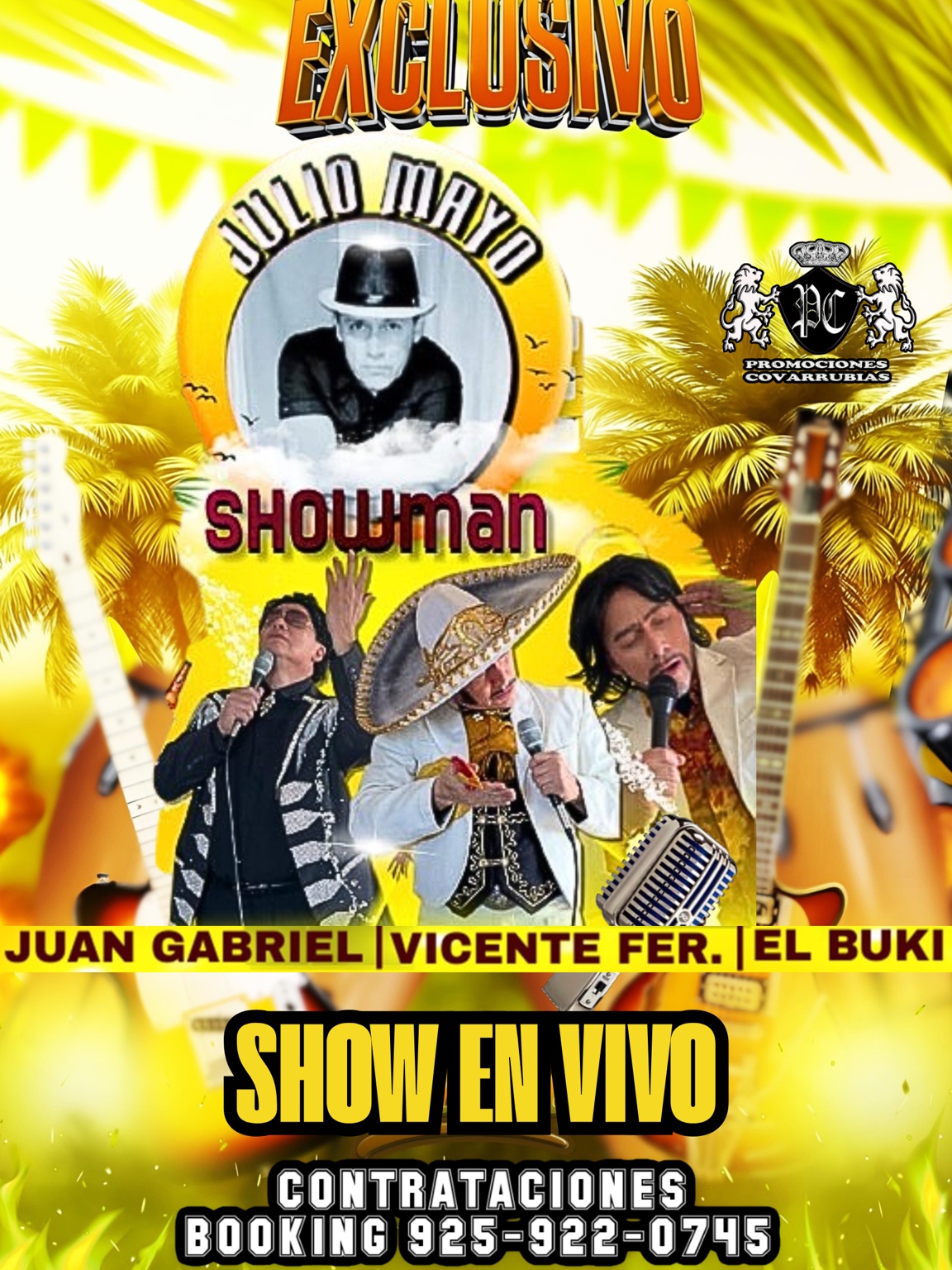 Flyer de Julio Mayo Showman