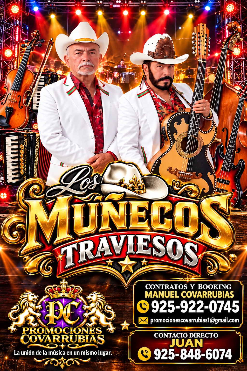 Flyer de Los Muñecos Traviezos