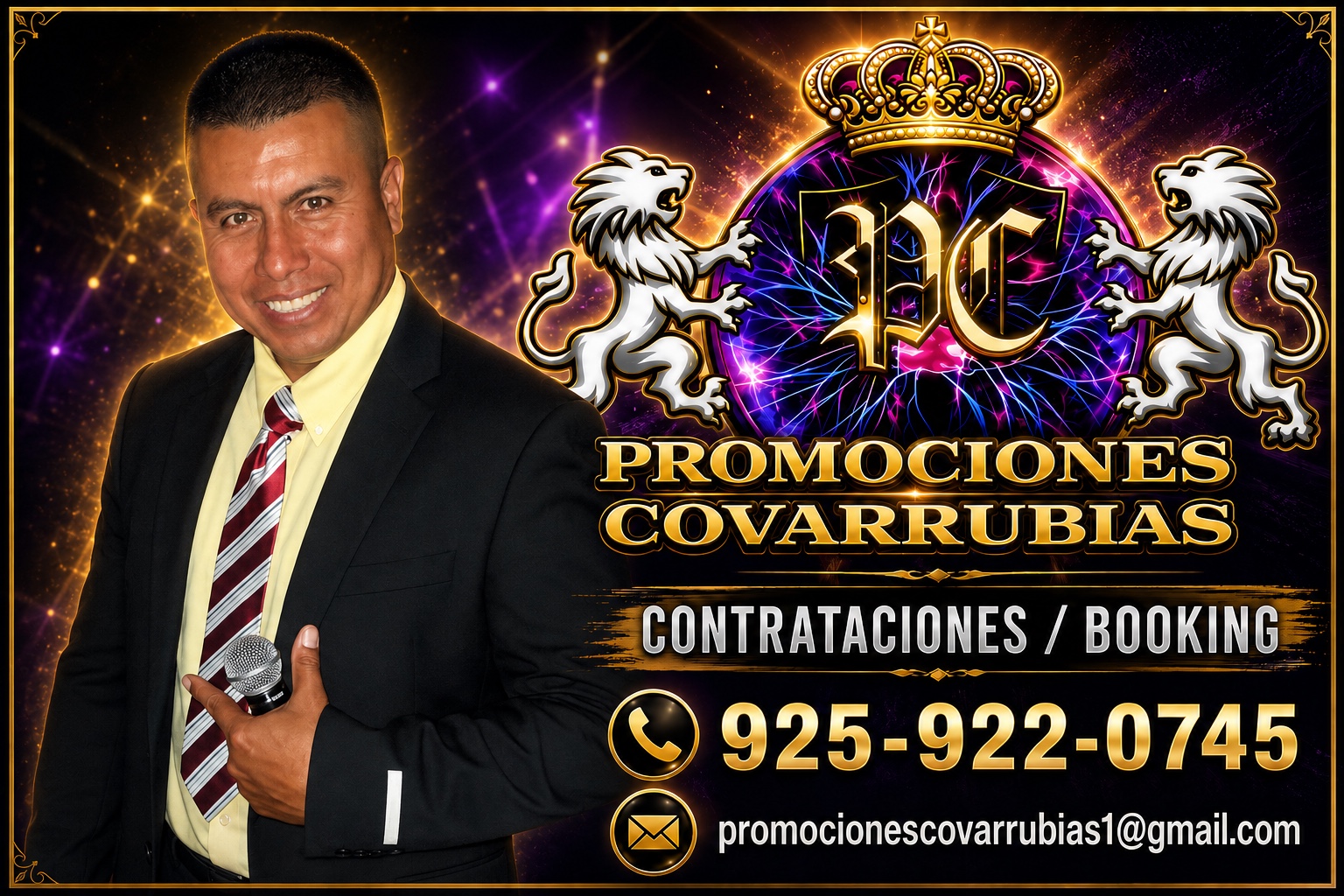 Portada principal de Promociones Covarrubias con Manuel Covarrubias