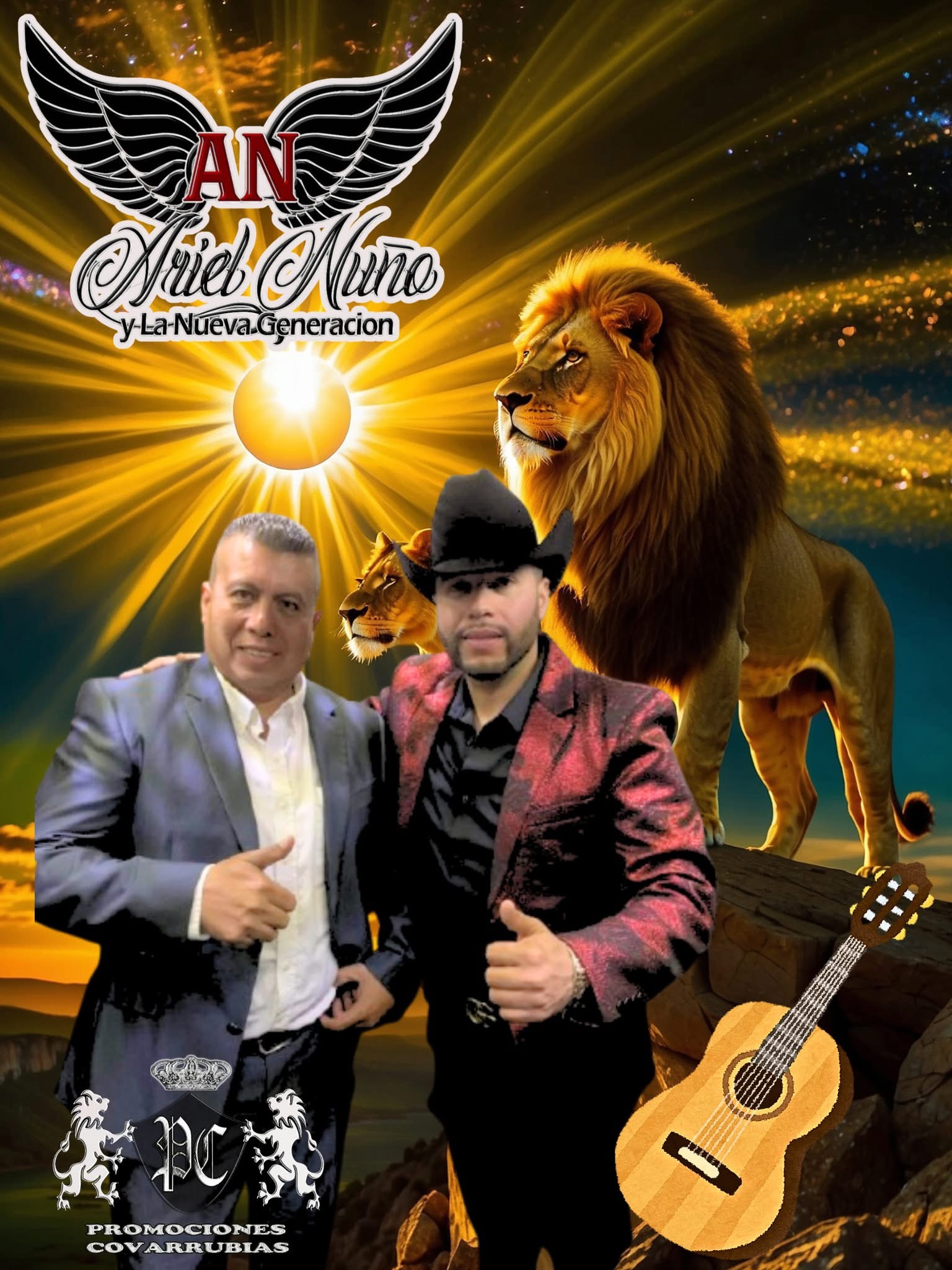 Flyer de Uriel Nuño y La Nueva Generación